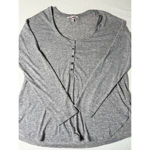 Victoria's Secret Women's‎ Long Sleeve Henley Top Size Small Gray